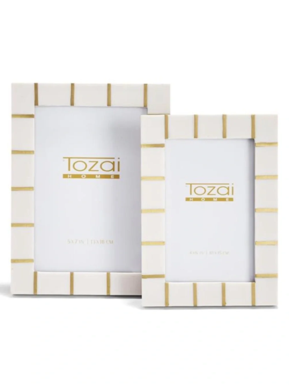 Lines S/2 Brass Lines Photo Frame